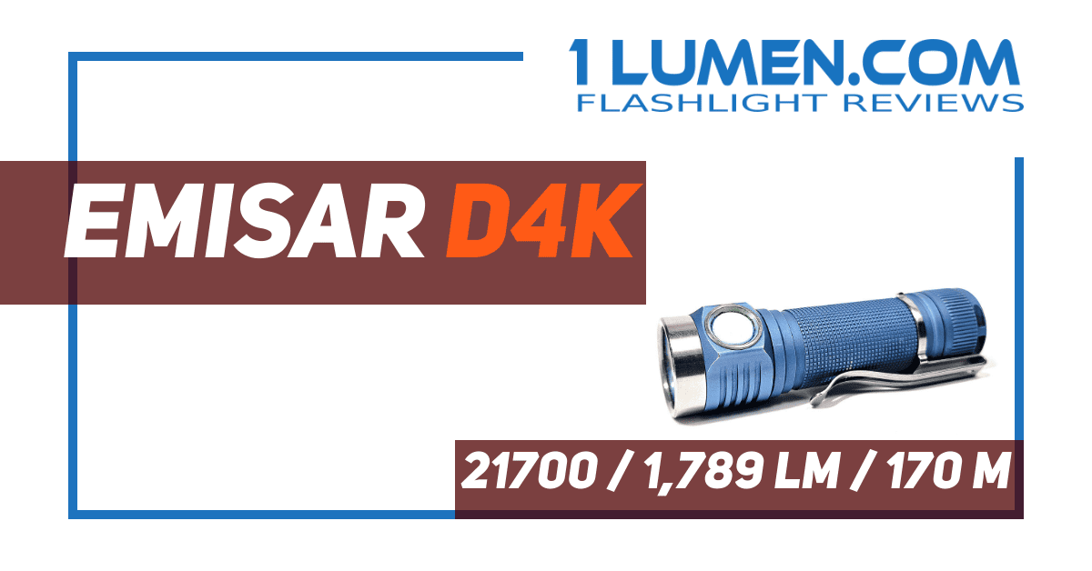 Emisar D4K Luminus SST-20 5000K Quad EDC